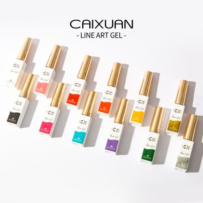 China Hot Selling UV Gel CX Free Samples Drawing Gel Coating Painting Gel Nail Supplies 24 Colors Kit for sale