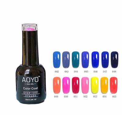 China #caixuan nail art hot new products for 2018 fashion nail gel UV set, 120 pure color AOYO us gel nail for sale