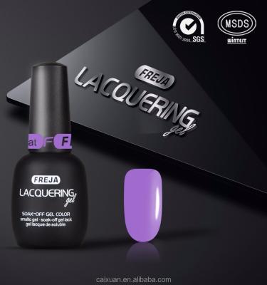 China Nail Art Beauty FREJA Brand Gel Polish 15ml Bottle 120 Bottle 120 Matte Black Colors UV Gel Polish For Nail Art for sale