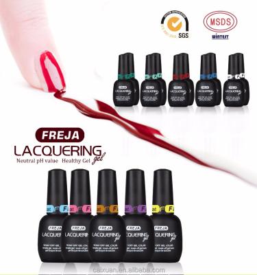 China 2017 FREJA Nail Art Beauty Brand Selected 120 Four Seasons Colors Nail Gel UV Polish For Nail Artish Matte Black 15ml Bottle for sale