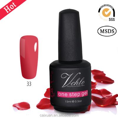 China Nail Art Beauty Salon Nail Art 3 in 1 Gel Polish One Step UV Gel Polish for sale