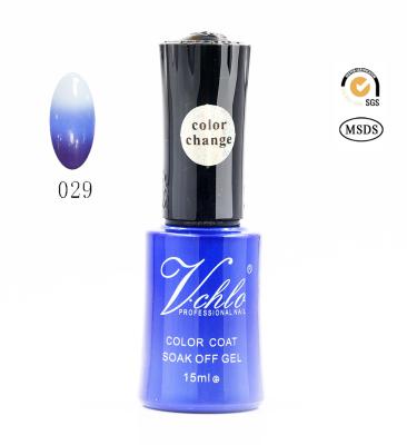 China Each color gel can be color change gel with our color change top coat Caixuan temperature change color gel polish, 45 colors mood change gel nail polish for sale