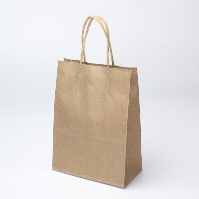 China Recyclable Customized Paper Bag Customized Logo Print Boutique Clothes Bag Clothing Packaging Paper Bag Brown for sale