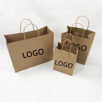 China Factory Kraft Paper Recyclable Custom Logo Bag Recyclable Eco Friendly Kraft Paper Bag for sale