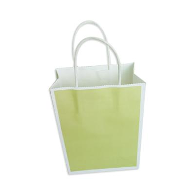 China Recycled Materials Paper Cheap Small Kraft Paper Tote Bag To Custom Design For Shopping for sale