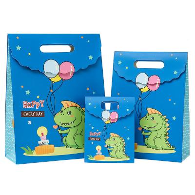 China Wholesale Custom Animal Flip Paper Bag Recyclable For Birthday Children's Day Flip Paper Bag for sale