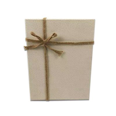 China Custom Materials Logo Recycled Specialty Paper Rigid Gift Box For Gift Packaging Bowknot Luxury Gift Box With Lid for sale