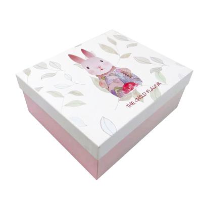 China Recycled Materials Factory Printed Rigid Gift Box Packaging Hard Lamination Box Luxury Gift With Lid for sale