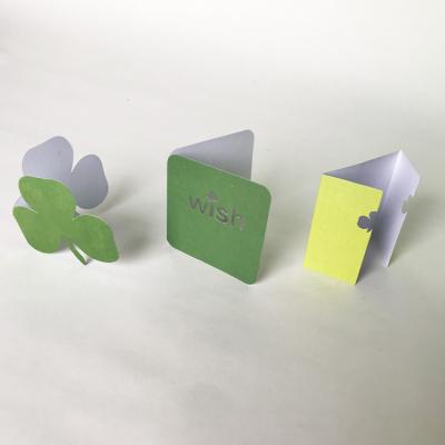 China paper & Cardboard Custom Logo With Customer Design Mini Card Die Cut Greeting Card For Daily for sale