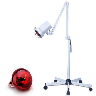 China Pain Relief Red Light Lamp Set Pain Relief Heating Lamp Body Repair Adjustable Standing Infrared Auto Baking Lamp With Flexible Arm for sale