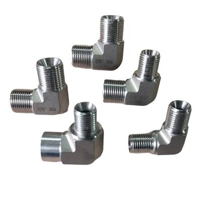 China 304/316 stainless steel factory outlet customization top quality stainless steel right angle elbow joint for sale