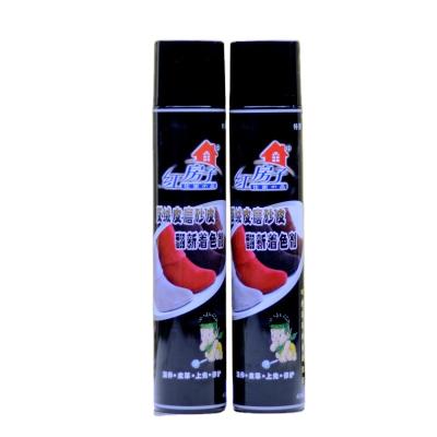 China Snow Boots Shoes Polish Low Price Leather Shoe Polish Pressure Tank Spray 400ml for sale