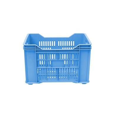 China Steel Crate Mold Stackable Mesh Plastic Crate Plastic Turnover Basket For Fruits for sale