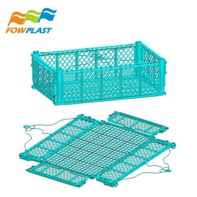 China Plastic Collapsible Mesh Fruit Crate for sale