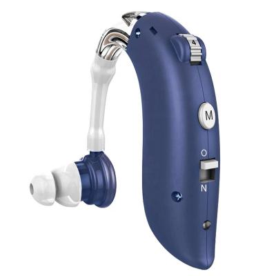 China Rechargeable Wireless BTE Aids Amplifier Seniors Earphone Blue Tooth Hearing Aids 60*38*30 mm for sale