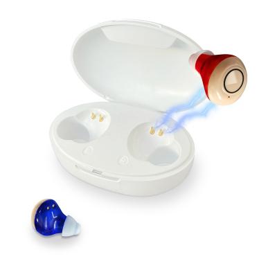 China Portable And Slim In Case Mini Invisible Pocket Rechargeable Ear Filling Machine Amplifier Hearing Aid With Radio for sale