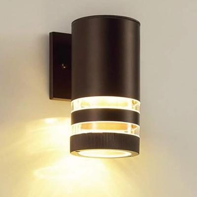 China Tempered Glass Outdoor Wall Lamp Down Led Light Modern Outdoor Mount Sconce Landscape Garden Indoor Wall Lamp for sale