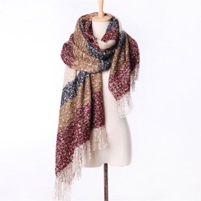 China Long SENYU Autumn Winter Wool Scarf Fashion Women's Thickening Soft Warm Neck Shawl Wholesale for sale