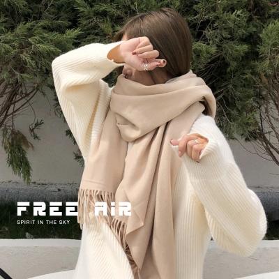 China Long SENYU Custom Solid color Scarf Fashion Women's Winter Warm Plain Fabric Scarf Shawl Wholesale for sale