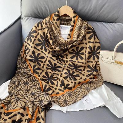 China Polyester SENYU Brand Wholesale Cotton and Linen Silk Scarves 180*85 Crimping Long Scarves Silk for Winter Office Ladies Silk Scarf for sale