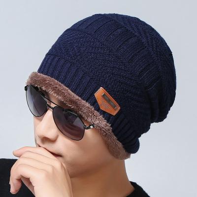 China Breathable & Waterproof SENYU Knitted Cuffed Acrylic Beanie Hairy Lining Woven Private Beanies Fisherman Winter Warm Caps for sale