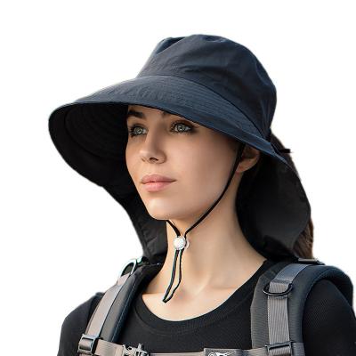 China Water proof Wholesale Women Farm,Outdoor,Gardening,Fishing Nylon Hats Bucket Caps UPF 50+Sun Protection Cap for sale