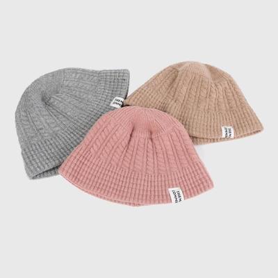 China Fashion\comfortable\durable New Fashion Knitt Sweet color Bucket Hats Female Winter Acrylic Caps Warm Ear Protection Tie Dye Beanies Hat for sale