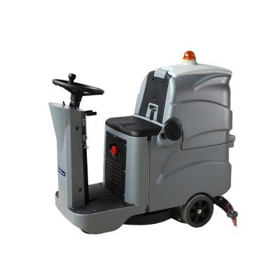 China DC24V 6km/H Plastic 70L Tank Ride On Floor Scrubber for sale