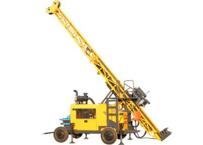 China Trailer Mounted Portable Diamond Core Drill Rig With BQ 1500m Drilling Capacity for sale