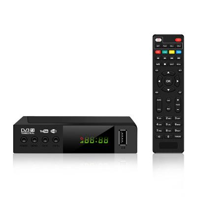 China Wholesale FTA Local Channels DVBT2 H.264 AVC MPEG4 Set Top Box Support USB WiFi Dongle Terrestrial YouTube TV Receiver for sale