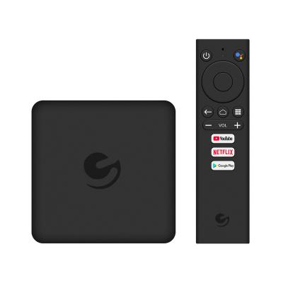 China Ematic EN1015K Google Voice Control Certified 4K Netflix 2.4G/5G WiFi Free Download Google Play Store Android TV Smart Box with Voice Control for sale