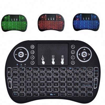 China Facetory Straight I8 Wireless Backlit English Keyboard 2.4GHz Air Mini Wireless Keyboard For Android TV BOX for sale