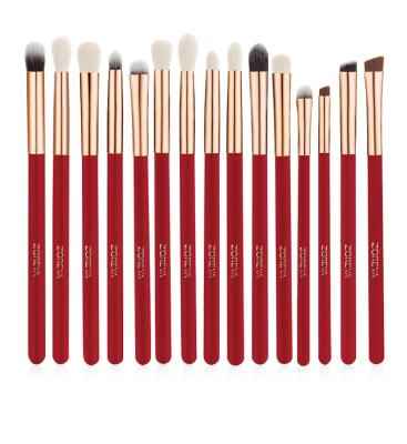 China High Quality Professional Eyeshadow Brush 15pcs Makeup Brushes Red Makeup Brush Eyeshadow Brush Private Label Cosmetic Makeup Brush for sale