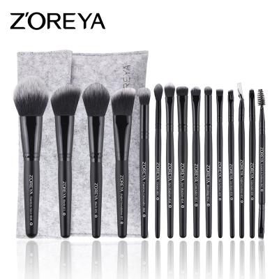 China high quality 2018 private label makeup brushes 15pcs beauty 15pcs professional cosmetic makeup brushes christmas gift for sale