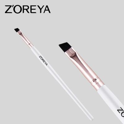 China Angular Blush New Logo Angled Eyebrow Cosmetic Makeup Custom Glossy Brushes for sale