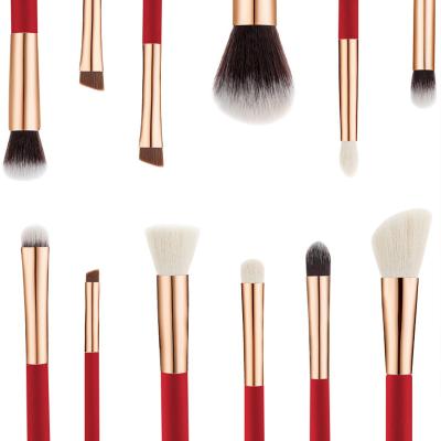 China Wholesale High Quality Professional Eyeshadow Brush 25pcs Makeup Brushes Red Cosmetic Brush Eyeshadow Set Private Label Maquillaje for sale