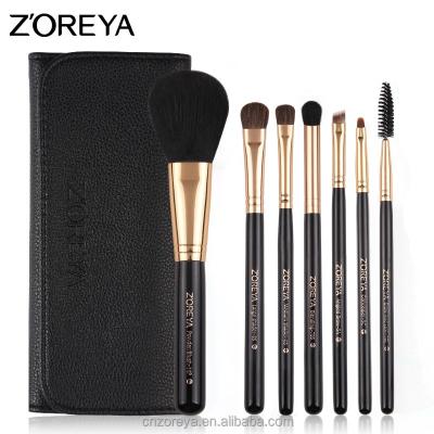 China 2017 Z'OREYA face brush set black color 7pcs makeup brush gift set for girls with high quality for sale