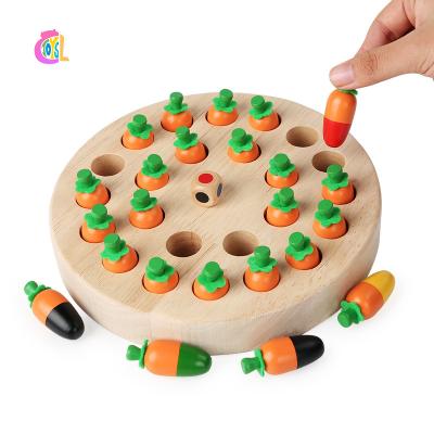 China Parent-child Logical Thinking Early Education Enlightenment Board Interactive Memory Radish Mushroom Memory Chess Kids Children Benefit Intelligence Early Educatio for sale