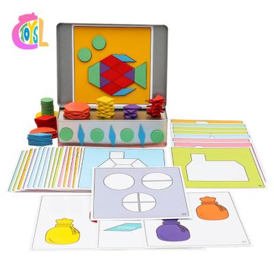 China DIY TOY Early Education Enlightening Wooden Magnetic Jigsaw Puzzles Kids Montessori Educational Toys Learning Toy Magnetic Puzzle for sale