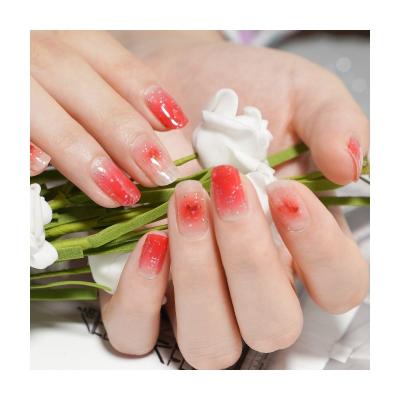 China Eco-friendly Semicured Gel Nail Sticker Needs LED Lamp Gel Nail Wraps for sale