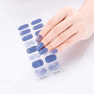 China Easy to apply and remove factory nail stickers nail sticker logo non-toxic bulk Korean nail stickers durable free shipping for sale