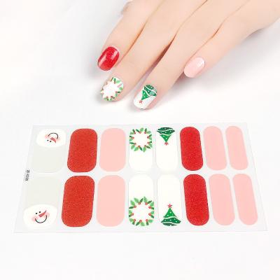 China Easy Apply Beauty Sticker Gel Wrap Non-Toxic Sticker Custom Design Nail Art for sale