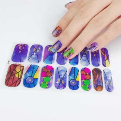 China 1.Safe and non toixc 2.Easy to apply and remove Wholesale Non-Toxic Halloween Nail Stickers Nail Art Polish Sticker for sale