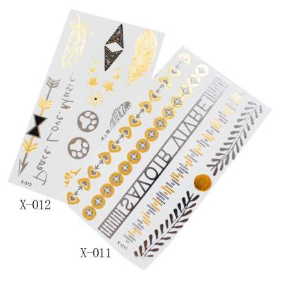 China Water Transfer Paper Temporary Product Jewelry Metallic Temporary Tattoo Flash Tattoo for sale