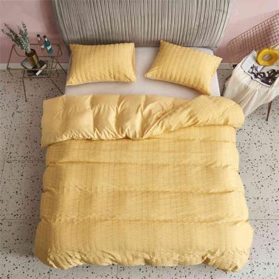 China Simple Design 100% Polyester Pillowcase/Nondisposable Bedding Set 3pc Qulit Cover For Home/Hotel/Apartment for sale