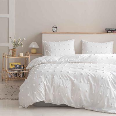 China Solid Color Bedding Set Disposable Comforter Cover Hotel Bedding Set Customized Cotton With Pillowcases for sale