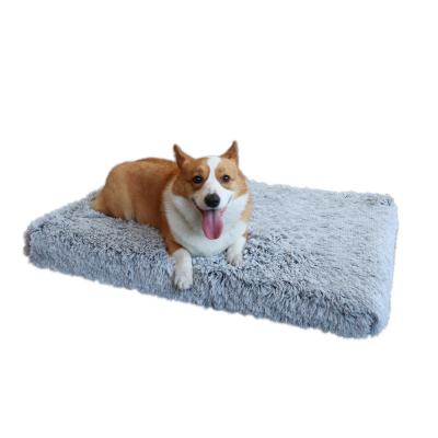 China Custom Breathable Ultra Soft Plush Indoor Removable Washable Luxury Pet Calming Sofa Cat Dog Bed for sale