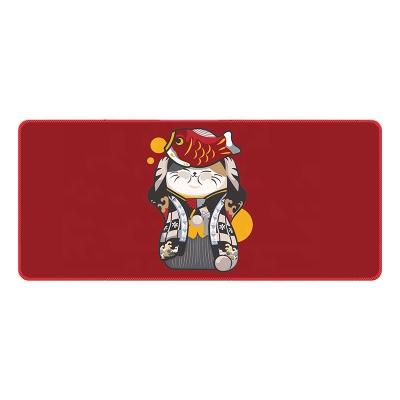 China Cat Custom Logo Printed Heat Transfer Printing Durable Rubber Gaming Mouse Pads Customizable Background Color for sale