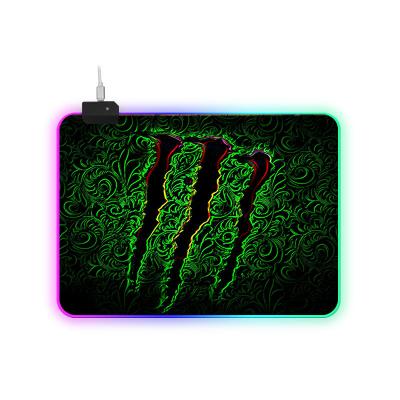 China Radiation Protection Table MousePad RGB The Mat Table Mat Large RGB LED Luminous Mousepad Custom Map Gaming Mouse Pad for sale