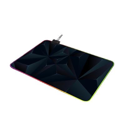 China Rubber and fabric 3d luminescent pad factory wholesale 14 kinds luminescent mouse pad desktop advertising three-dimensionalRGB pad for sale